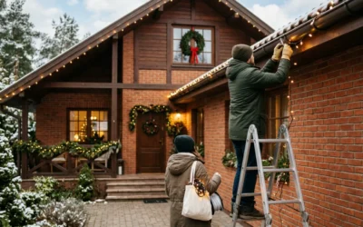 How to Hang Christmas Lights on Your House Safely